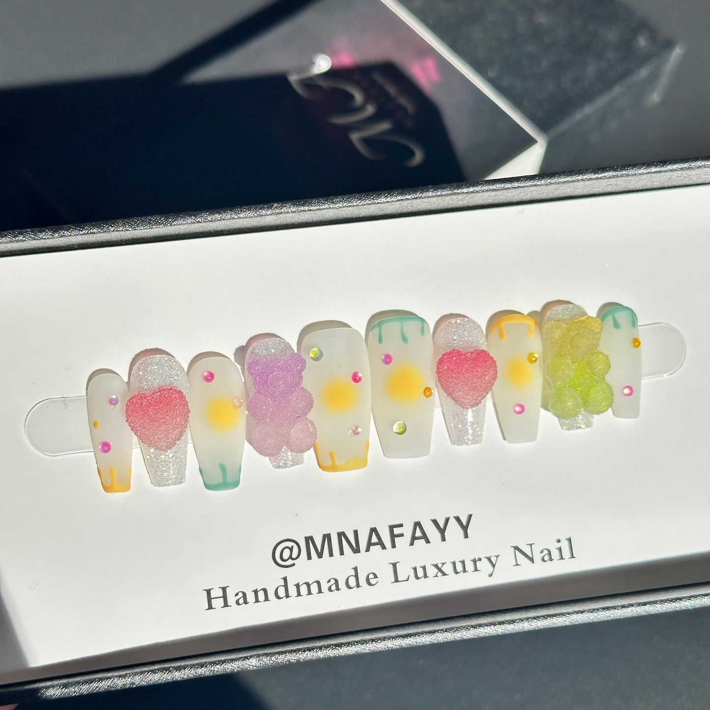 Candy Bear Handmade Nails Press on Nails