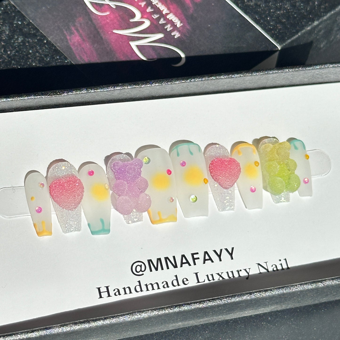 Candy Bear Handmade Nails Press on Nails