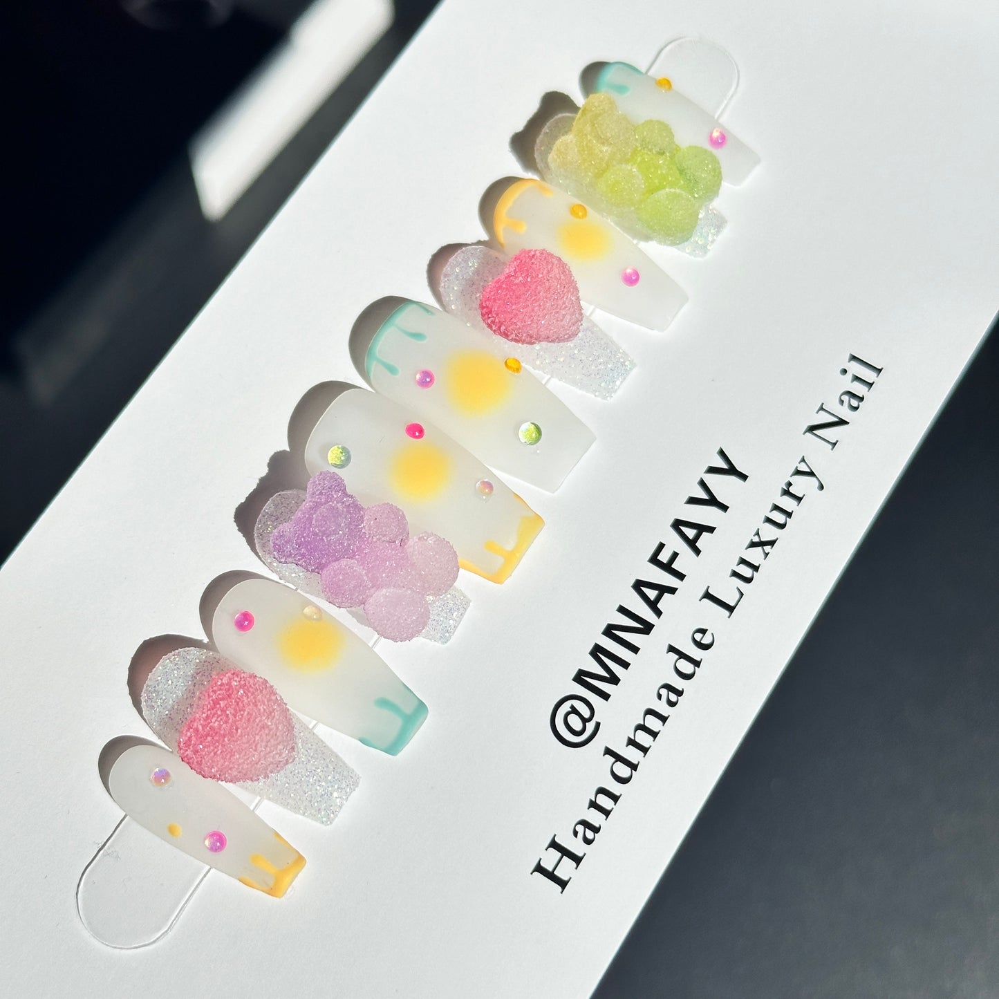 Candy Bear Handmade Nails Press on Nails